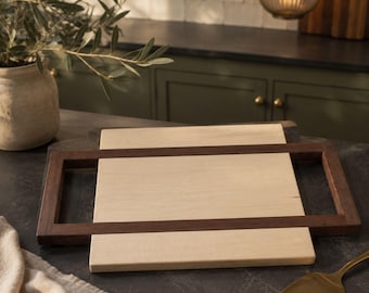 Heritage Contrast Maple & Walnut Charcuterie and Serving Board