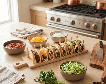 Maple or Oak Taco Holders