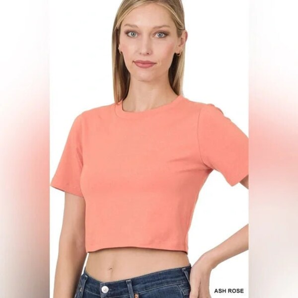 VERSACE Womens Pink Long Sleeve Round Neck Crop Top Cardigan main image 1