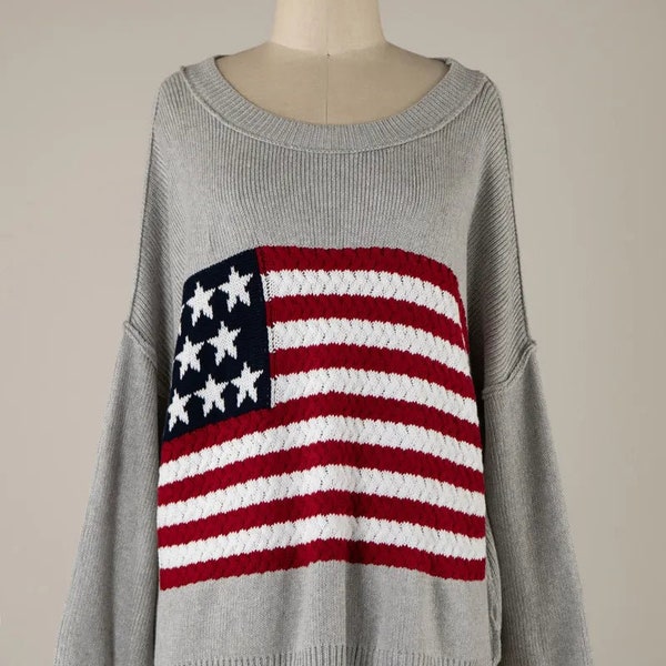 American Flag Sweater Etsy