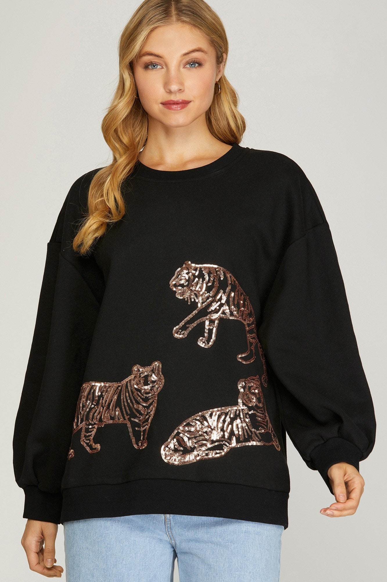 Sequin Tiger Top – Shop Oliver and Grace