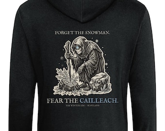 Cailleach Hoodie, Scottish Winter Hag Folk Horror Christmas Gift | Forget The Pumpkin