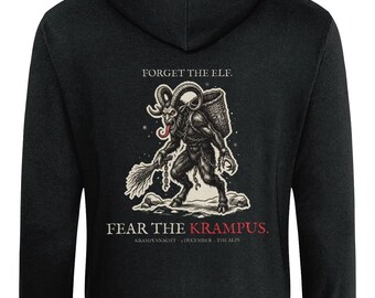 Krampus Hoodie, Alpine Christmas Folk Horror Krampusnacht Gift | Forget The Pumpkin