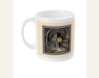 Guy Fawkes Ghost Mug, Bonfire Night Folk Horror Mug, 5th November Gift | Forget The Pumpkin