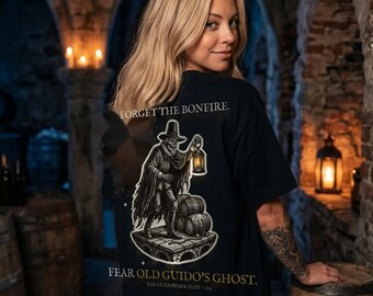 Guy Fawkes Ghost T-Shirt, Bonfire Night Folk Horror, 5th November Gift | Forget The Pumpkin