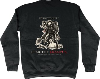 Krampus Christmas Jumper, Alpine Krampusnacht Folk Horror Sweatshirt | Forget The Pumpkin