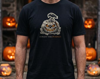 Halloween T-Shirt, Rotten Pumpkin and Crow Gothic Folk Horror Tee | Forget The Pumpkin
