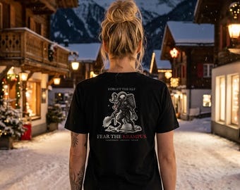 Krampus T-Shirt, Alpine Krampusnacht Gothic Christmas Tee | Forget The Pumpkin
