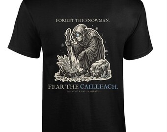 Cailleach T-Shirt, Scottish Winter Folklore Gothic Christmas Tee | Forget The Pumpkin