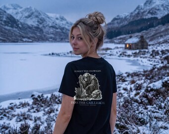 Cailleach T-shirt, Schotse winterfolklore gotisch kerstshirt | Vergeet de pompoen