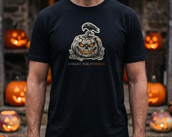 Halloween T-Shirt, Rotten Pumpkin and Crow Gothic Folk Horror Tee | Forget The Pumpkin