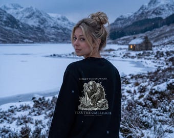 Cailleach kersttrui, Schotse winterfolklore folk horror sweatshirt | Vergeet de pompoen