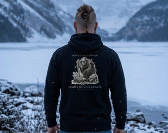 Cailleach Hoodie, Scottish Winter Hag Folk Horror Christmas Gift | Forget The Pumpkin