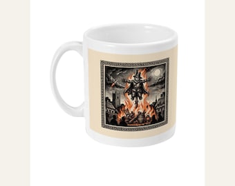 Guy Fawkes Mug, Bonfire Night Folk Horror Mug, 5th November Gift | Forget The Pumpkin