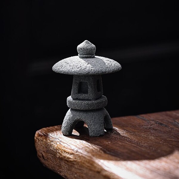 Jiekaitreasure Sandstone Lamp Ornaments Zen Statue Tea Table Decoration