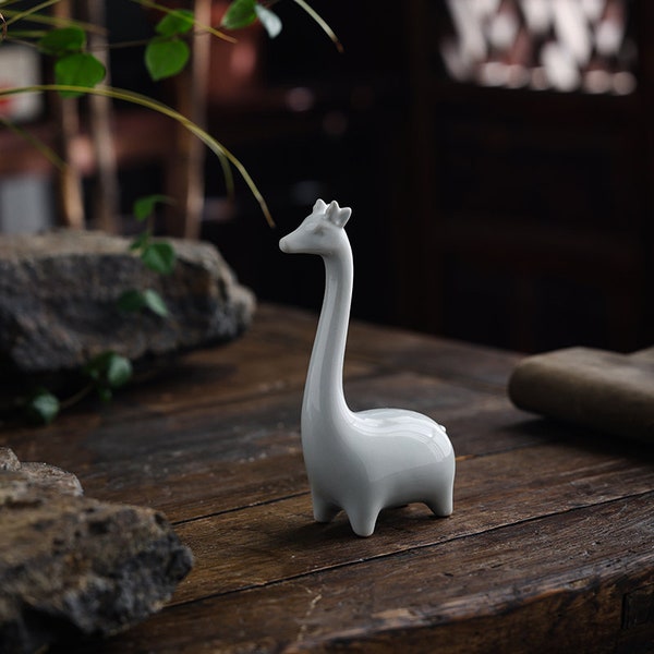 Cute Giraffe Statues Zen Giraffe Sculpture Home Garden Decorative