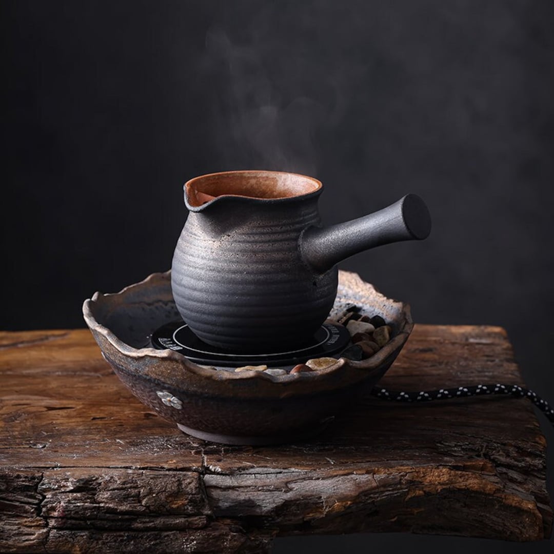 Jiekaitreasure Ceramic Stovetop Teapots Kyusu Teapot Tea Kettle 700ml