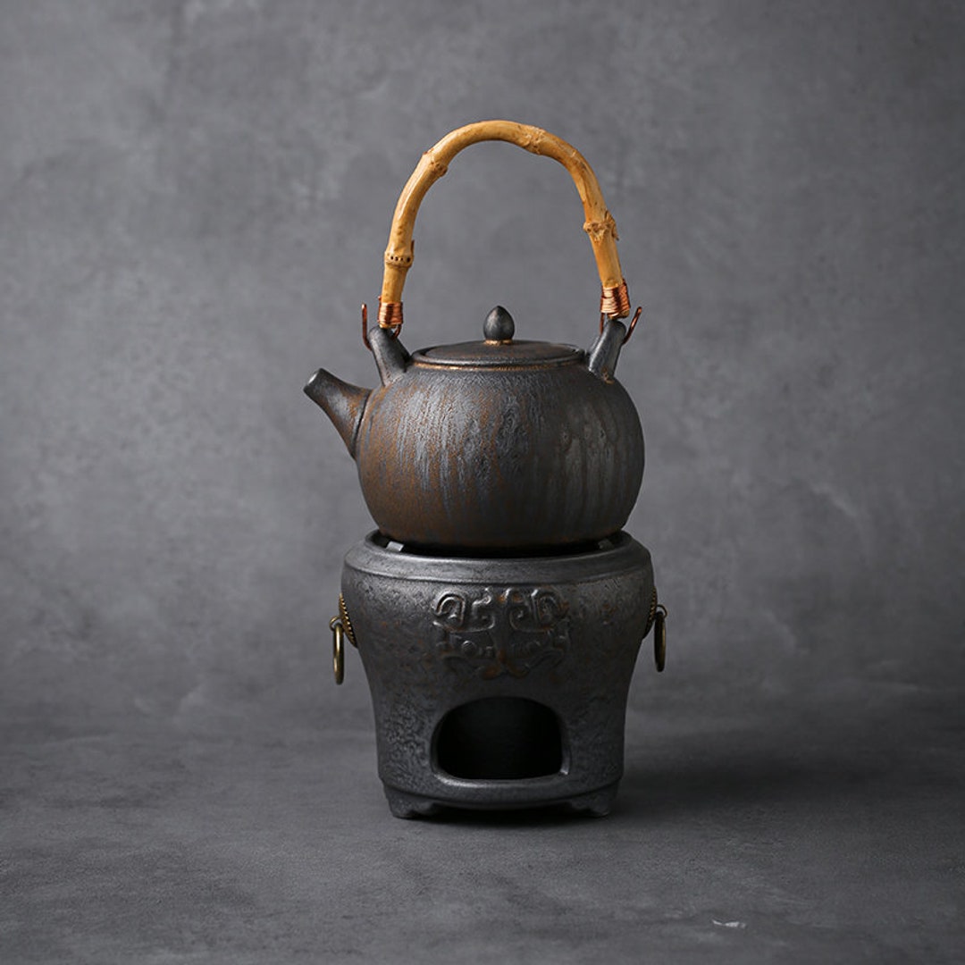 Ceramic Stovetop Teapot Alcohol Tea Stove Teapot Set Boiling Teapot Etsy