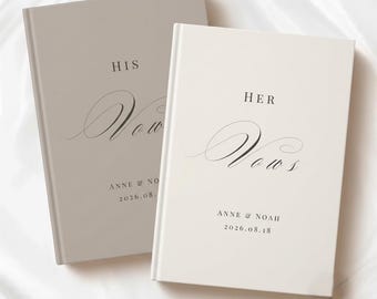 Vow Bücher Benutzerdefinierte Seine und Sie Gelübde Hardcover Hochzeit Andenken Romantische Hochzeit Zeremonie Geschenk