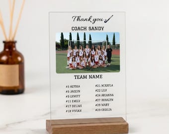Personalisiertes Hockey-Team-Trainer-Geschenk, Dankeschön-Trainer-Plakette, kundenspezifisches Hockey-Team-Anerkennungsgeschenk für Trainer, Team-Andenken am Ende der Saison