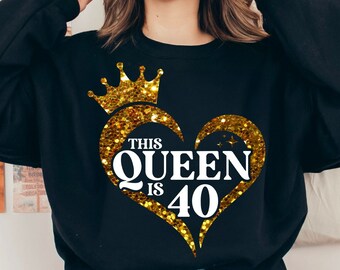 40e verjaardag Svg verjaardag koningin Svg 40e verjaardagscadeau het is mijn verjaardag Svg 40 en fantastische Svg verjaardag Squad Svg 40e verjaardag Shirt Svg