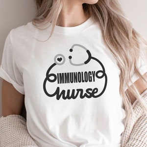 Immunology Nurse Svg Immunology Nurse Gift Immunology Nurse Shirt Svg Heart Stethoscope Svg Cute Immunology Nurse Svg Immunology Nurse Png