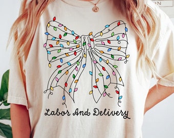 Arbeit und Lieferung Weihnachten Krankenschwester Für Ld Weihnachten Shirt Geschenk für L und D Krankenschwester Urlaub SVG Arbeit Lieferung Weihnachten Png für Ld Krankenschwester