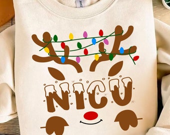 Pielęgniarka Nicu Boże Narodzenie Svg dla pielęgniarki OIOM neonatologicznego Prezent pielęgniarki Boże Narodzenie Pielęgniarka Svg Koszulka pielęgniarki Nicu Svg Nicu Crew Svg Boże Narodzenie Nicu Png Sublimacja