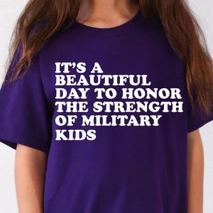Purple Up Day for Military Child Png Military Kids Svg for Military Child Month Purple Up Svg Military Kid Strong Png Military Purple Up Png