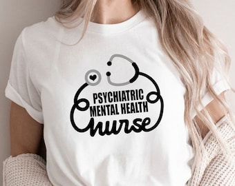 Psych salute mentale infermiera Svg Psych salute mentale infermiera regalo Svg Psych salute mentale infermiera camicia Svg cuore stetoscopio Svg Psych salute Svg