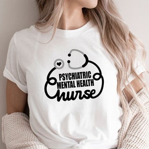 Psych psychische Gesundheit Krankenschwester SVG Psych psychische Gesundheit Krankenschwester Geschenk Psych psychische Gesundheit Krankenschwester Shirt SVG Herz Stethoskop SVG Psych Gesundheit