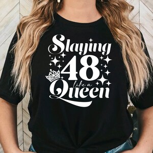 48th Birthday Svg 48th Birthday Png Happy birthday Svg Cake Topper Svg 48 Birthday Svg Birthday Queen Svg 48 and Fabulous Svg Birthday Squad