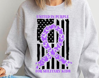 Purple Up For Military Kids Svg Military Child Svg Purple Up Svg Military Kids Svg Purple Up Military Child Svg Family Svg American Flag Svg
