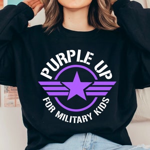 Purple Up Png Month of the Military Child Png Purple Up For Military Kids Military Child shirt Purple Up Day Png Purple Up Day Shrits Purple