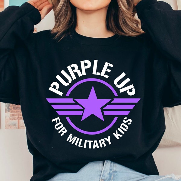 Purple Up For Military Kids Svg Military Child Svg Purple Up Svg Military Kids Svg Purple Up Military Child Svg Family Svg American Flag Svg
