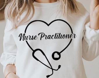 Nurse Svg Nurse Practitioner Svg Gift for Nurse Practitioner Svg Heart Stethoscope Svg Nurse Practitioner Shirt NP Svg Cricut and Silhouette