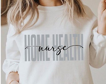 Nurse Home Health Svg Home Health Nurse Gift Home Health Shirt Svg Heart Stethoscope Svg Cute Home Health Nurse Svg Cricut and Silhouette