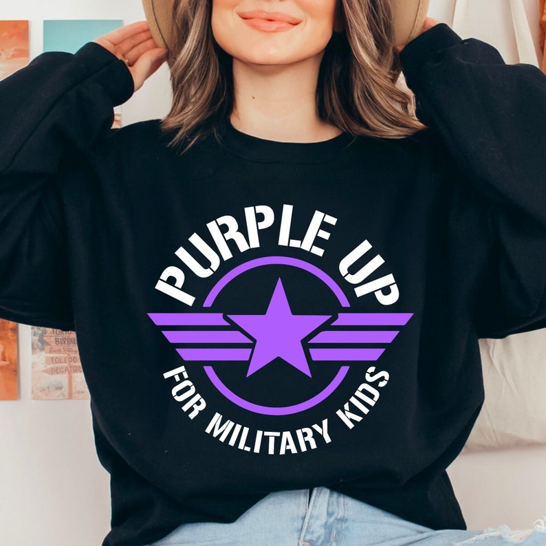 Purple Up For Military Kids Svg Military Child Svg Purple Up Svg Military Kids Svg Purple Up Military Child Svg Family Svg American Flag SVg Patriotic Svg Military Svg Veteran Svg Military Shirt Military Child Shirt Military Child Month Purple Up
