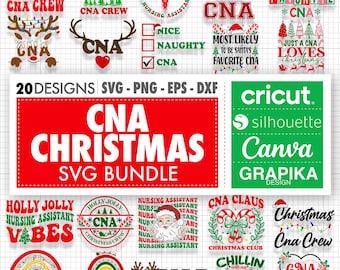 CNA Christmas Svg for Cna Christmas Shirt Nurse Christmas Png for Cna Gifts Christmas Svg Cna Christmas Png for Cna Svg Christmas Gift Svg