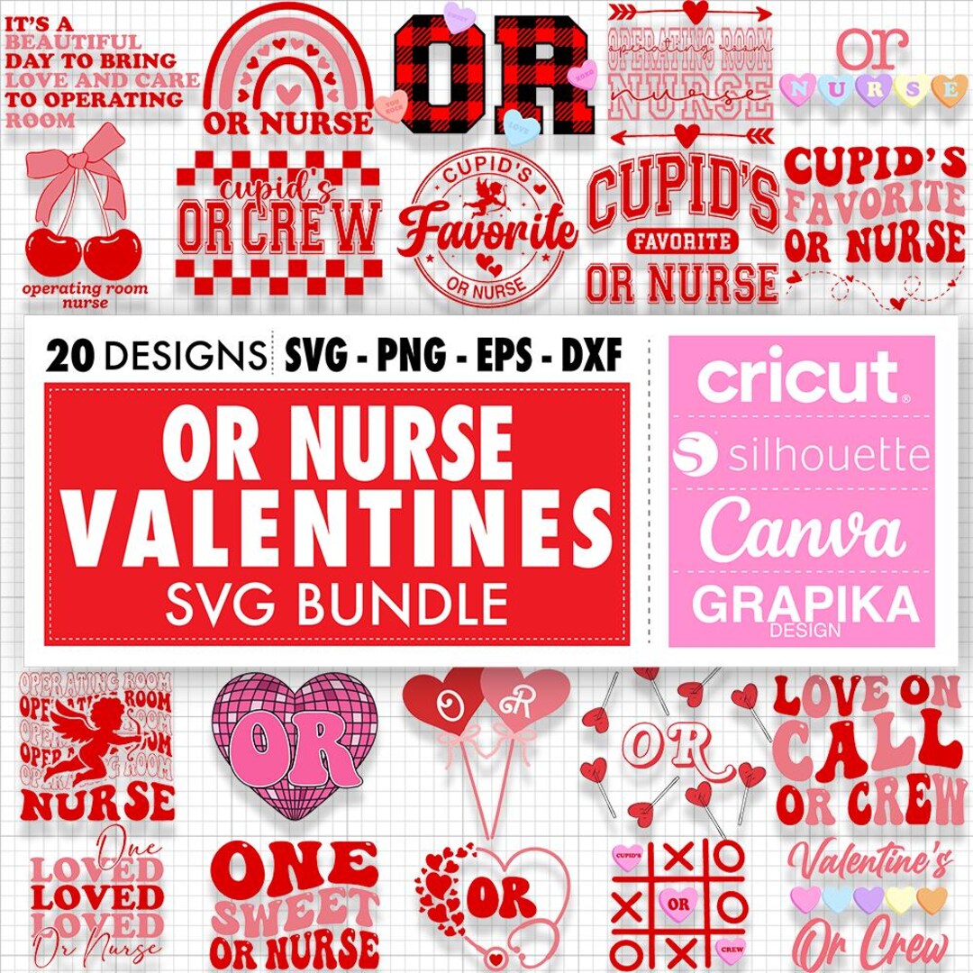 OR Nurse Valentine Png Operating Room Nurse Valentines Svg Cupids ...