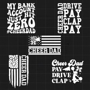 Cheer Dad Svg Cheer Dad Dad Svg Cheer Svg Cheer Dad Shirt Cheerleader Svg Sports Dad  Cheer Shirt Svg Cheer Png Cheer Clipart Fathers Day Svg Happy fathers day svg Fathers day gift Gift for dad