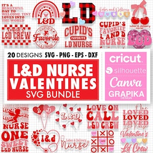 Arbeid en levering verpleegkundige Valentine Png LD verpleegkundige Valentines Svg Cupids favoriete L en D verpleegkundige Valentine LD Svg voor Valentijnsdag LD verpleegkundige Png