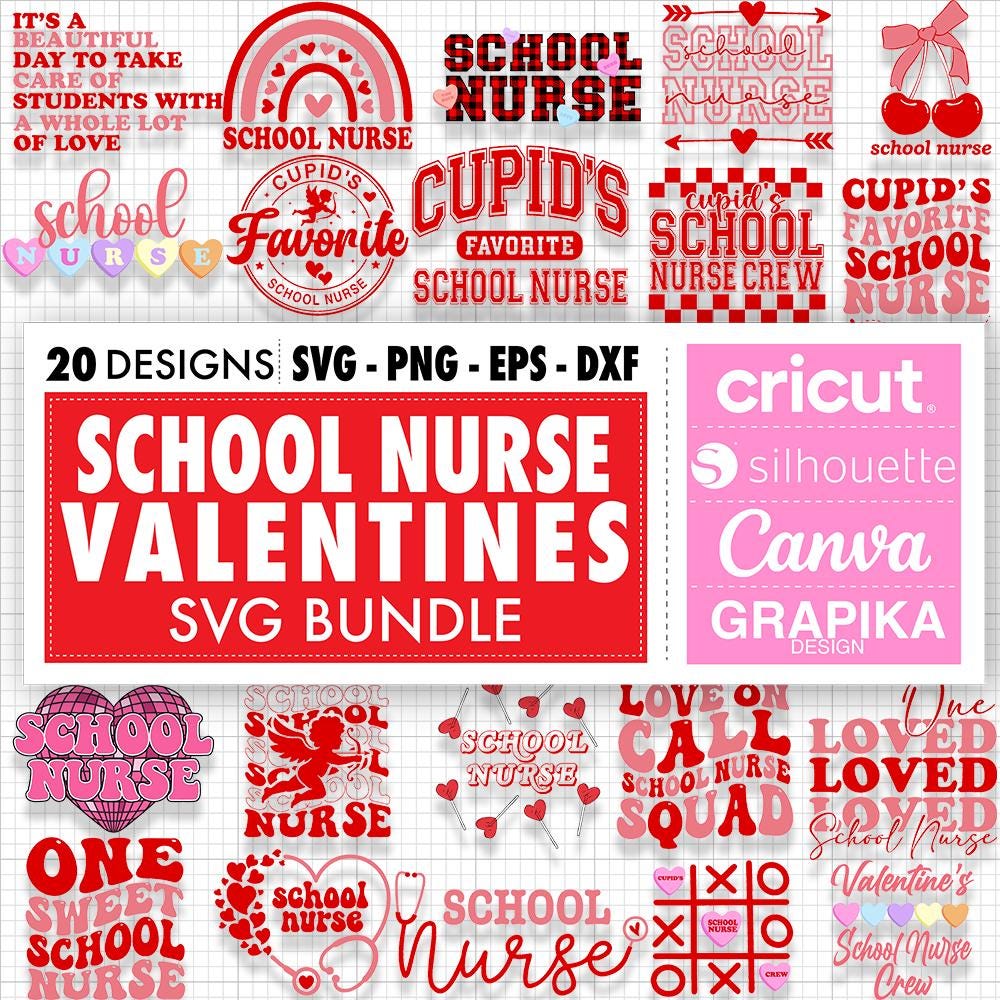 School Nurse Valentine Png School Valentines Svg Cupids Favorite School ...