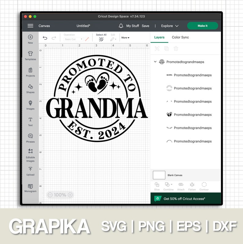 Promoted To Grandma Svg First Time Grandma Svg Grandma Est Etsy