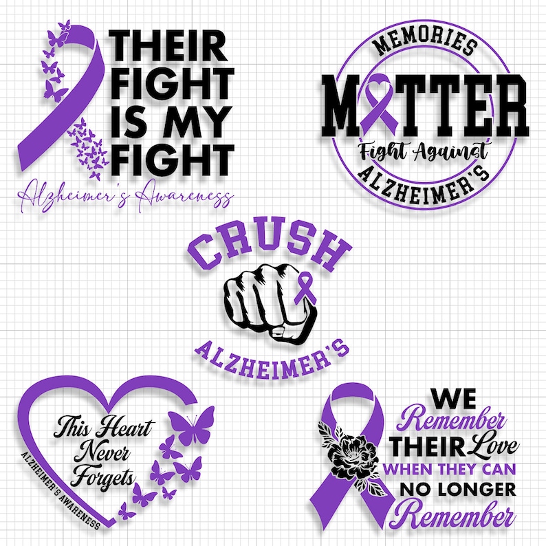 Alzheimers Awareness Svg Alzheimers Svg Alzheimers Disease Alzheimers ...