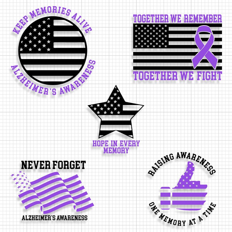 Alzheimers Awareness Svg Alzheimers Svg Alzheimers Disease Alzheimers ...