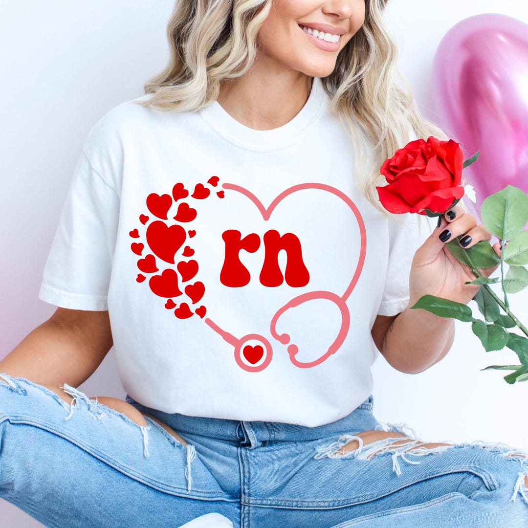 Rn Valentine Svg for Valentines Day Cupid Favorite Nurse Svg for ...
