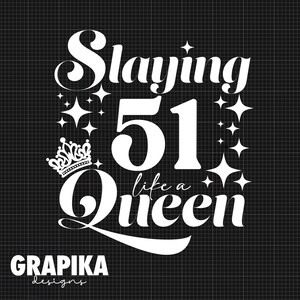 51st Birthday Svg 51st Birthday Png Happy Birthday Svg Cake Topper Svg ...
