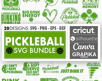 Pickleball Svg Pickleball Camisa Pickleball Presentes Pickleball Clipart Saco de Pickleball Arquivo de corte de Pickleball Caneca de Pickleball Ornamento de Pickleball