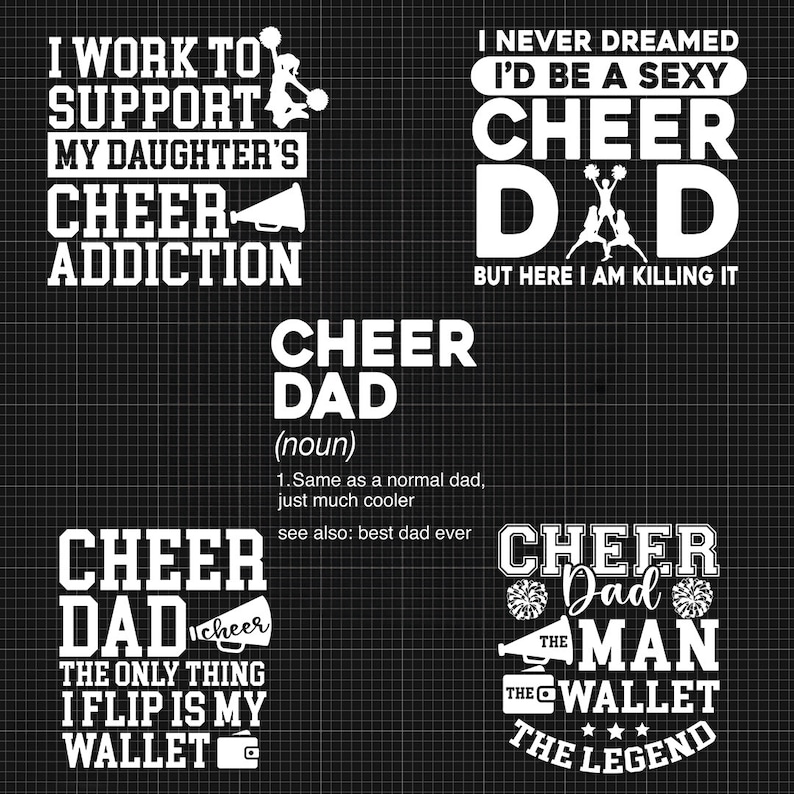 Cheer Dad Svg Cheer Dad Dad Svg Cheer Svg Cheer Dad Shirt Cheerleader Svg Sports Dad  Cheer Shirt Svg Cheer Png Cheer Clipart Fathers Day Svg Happy fathers day svg Fathers day gift Gift for dad